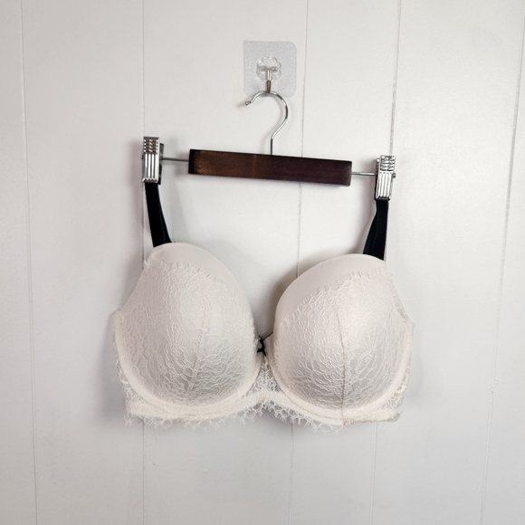 Victoria's Secret Dream Angels Lined Underwire White Lace Bra Lingerie 36DDD - Picture 1 of 6